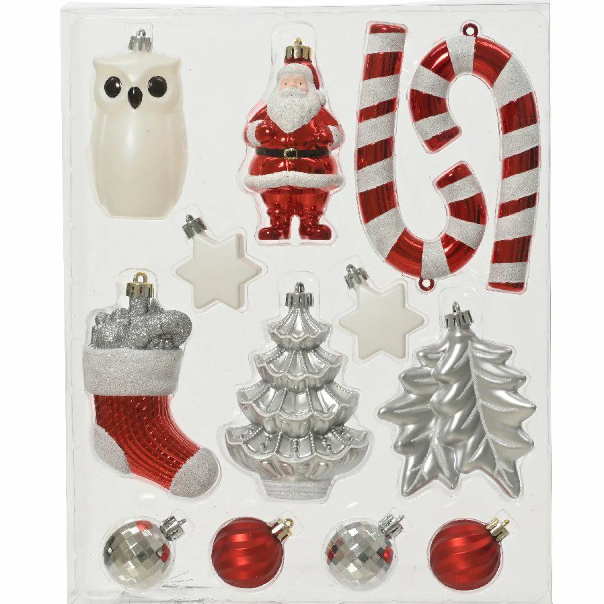 KAEMINGK Kit de décoration de sapin de Noël Manaé Rouge Clearance