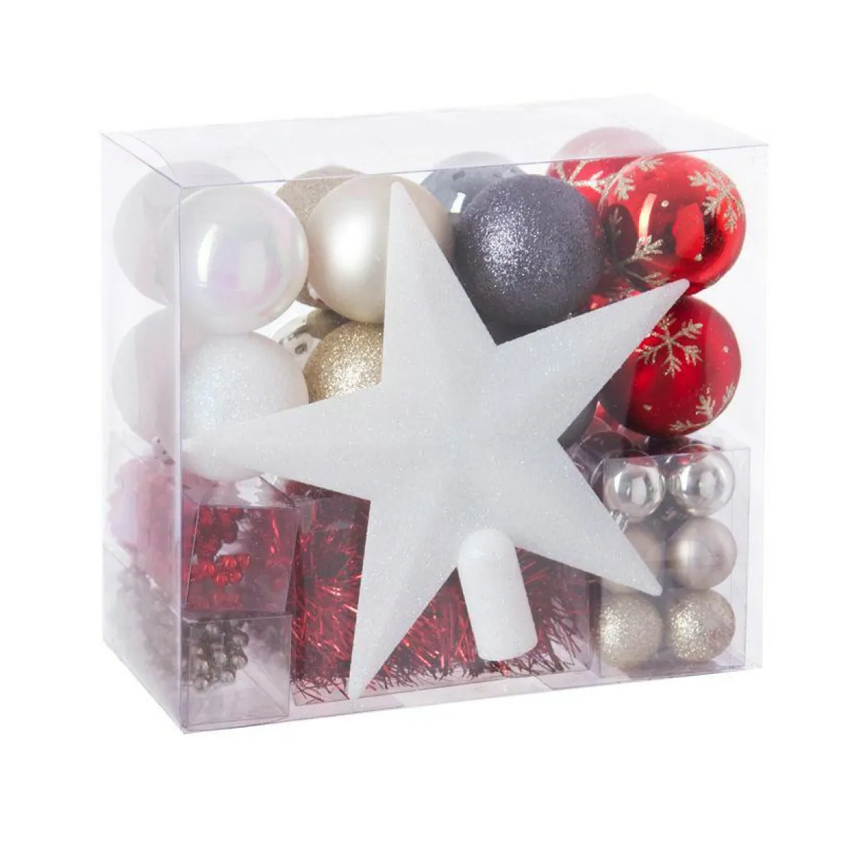 Feeric Lights & Christmas Kit de décoration de sapin de Noël Aspen Rouge / Gris Discount