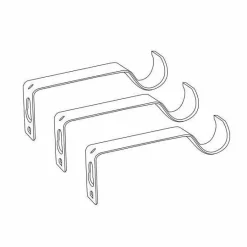 LUANCE Kit de tringle extensible (L210 - L380 cm / D28 mm) Gaïa Blanc Clearance