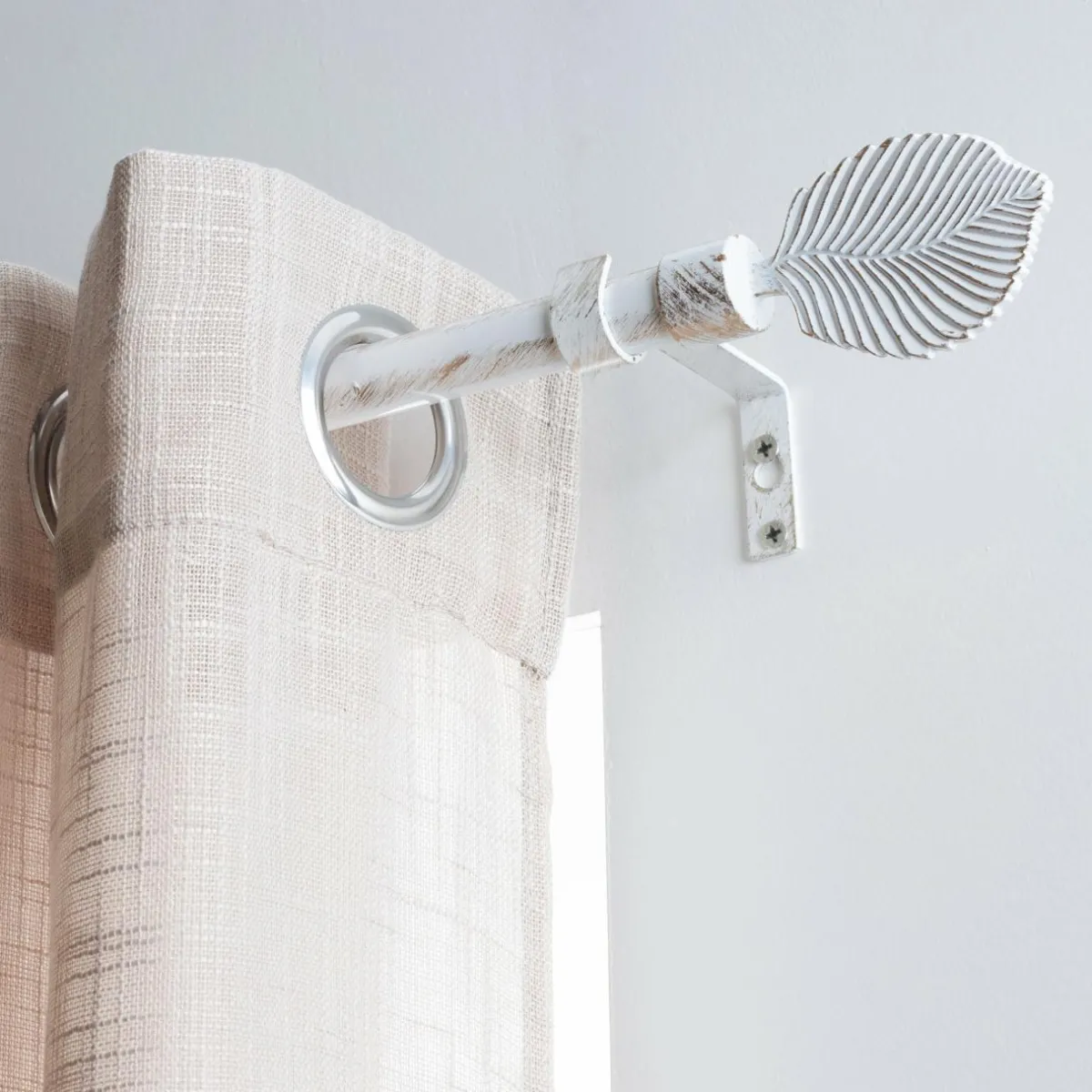 LUANCE Kit de tringle extensible (L120 - L210 cm / D19 mm) Exotica et or Blanc Online