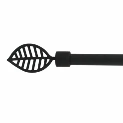 LUANCE Kit de tringle extensible (L120 - L210 cm / D16 mm) Sevigne mat Noir