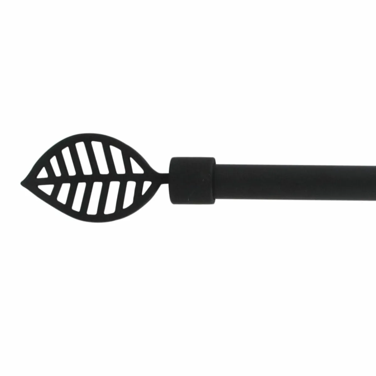 LUANCE Kit de tringle extensible (L120 - L210 cm / D16 mm) Sevigne mat Noir
