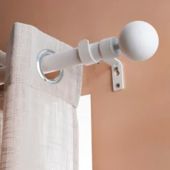 LUANCE Kit de tringle extensible (L120 - L210 cm / D28 mm) Gaïa Blanc Sale