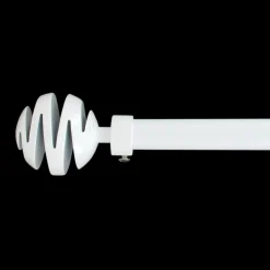 LUANCE Kit de tringle extensible (L210 - L380 cm / D19 mm) Villalouise laqué Blanc Hot