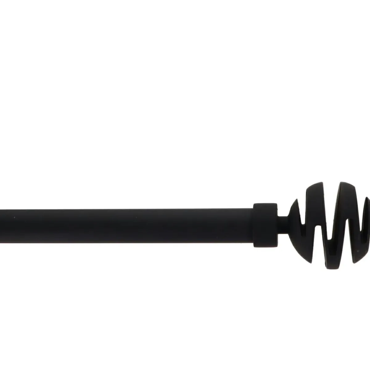LUANCE Kit de tringle rideau extensible (L210 - L380 cm / D19 mm) Villalouise mat Noir Sale