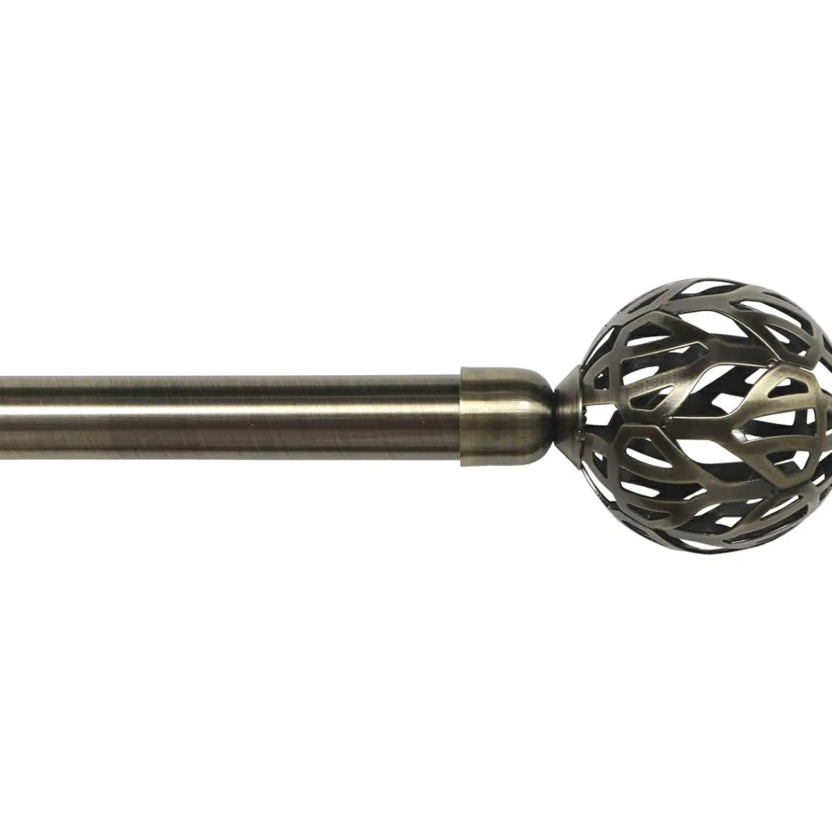 LUANCE Kit de tringle rideau extensible (L120 - L210 cm / D19 mm) Retro Bronze