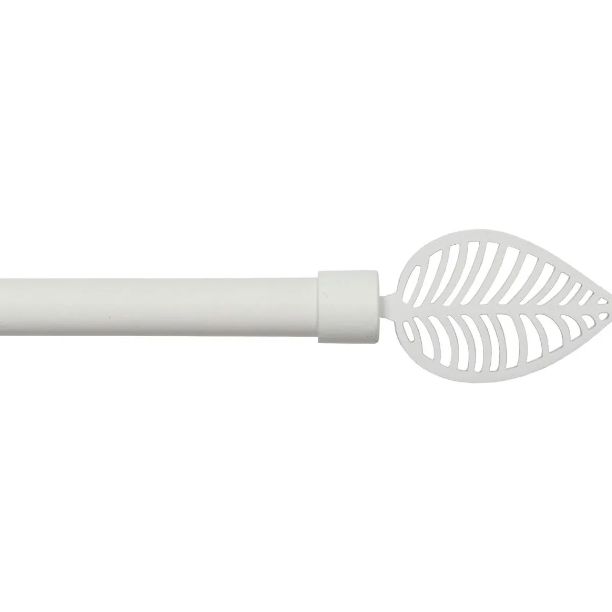 LUANCE Kit de tringle rideau extensible (L120 - L210 cm / D19 mm) Amazonia mat Blanc Outlet