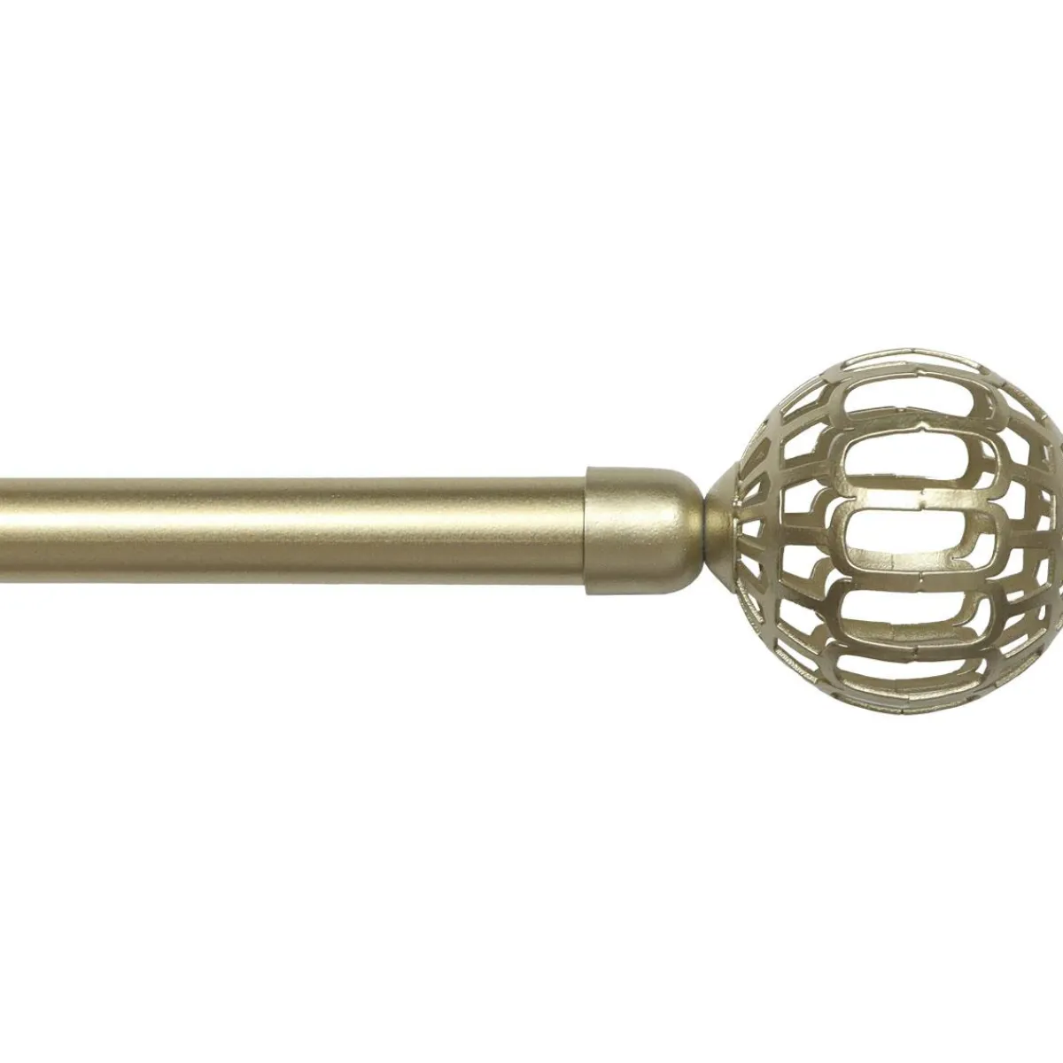 LUANCE Kit de tringle rideau extensible (L120 - L210 cm / D19 mm) Facette Or Sale