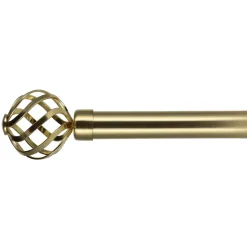 LUANCE Kit de tringle rideau extensible (L210 - L380 cm / D28 mm) Flence Or Sale