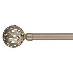 LUANCE Kit de tringle rideau extensible (L210 - L380 cm / D19 mm) Vintage mat Or Online