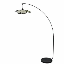 EMINZA Lampadaire design pétale (H156 cm) Teruel Noir Hot
