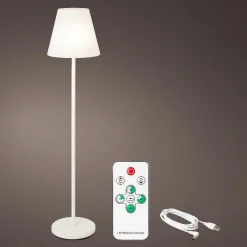 #N/A Lampadaire extérieur sans fil rechargeable USB LED (H150 cm) Brooklyn Blanc Sale