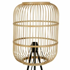OSTARIA Lampadaire sur trépied bambou (H152 cm) Hanoi beige Naturel New