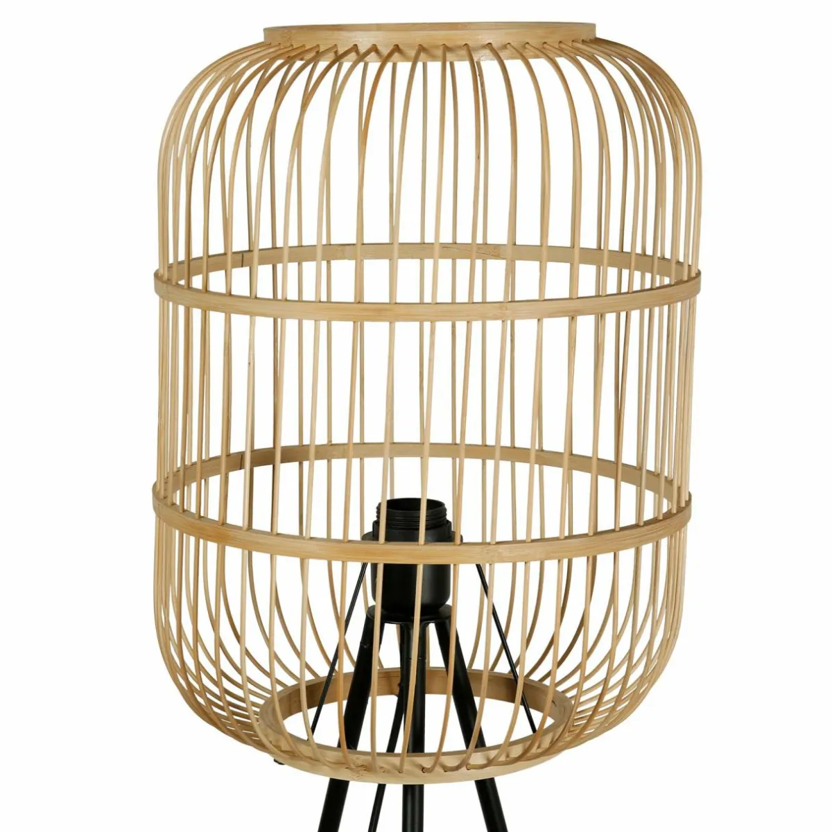 OSTARIA Lampadaire sur trépied bambou (H152 cm) Hanoi beige Naturel New