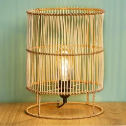 OSTARIA Lampe à poser bambou (H34 cm) Mia Naturel Clearance