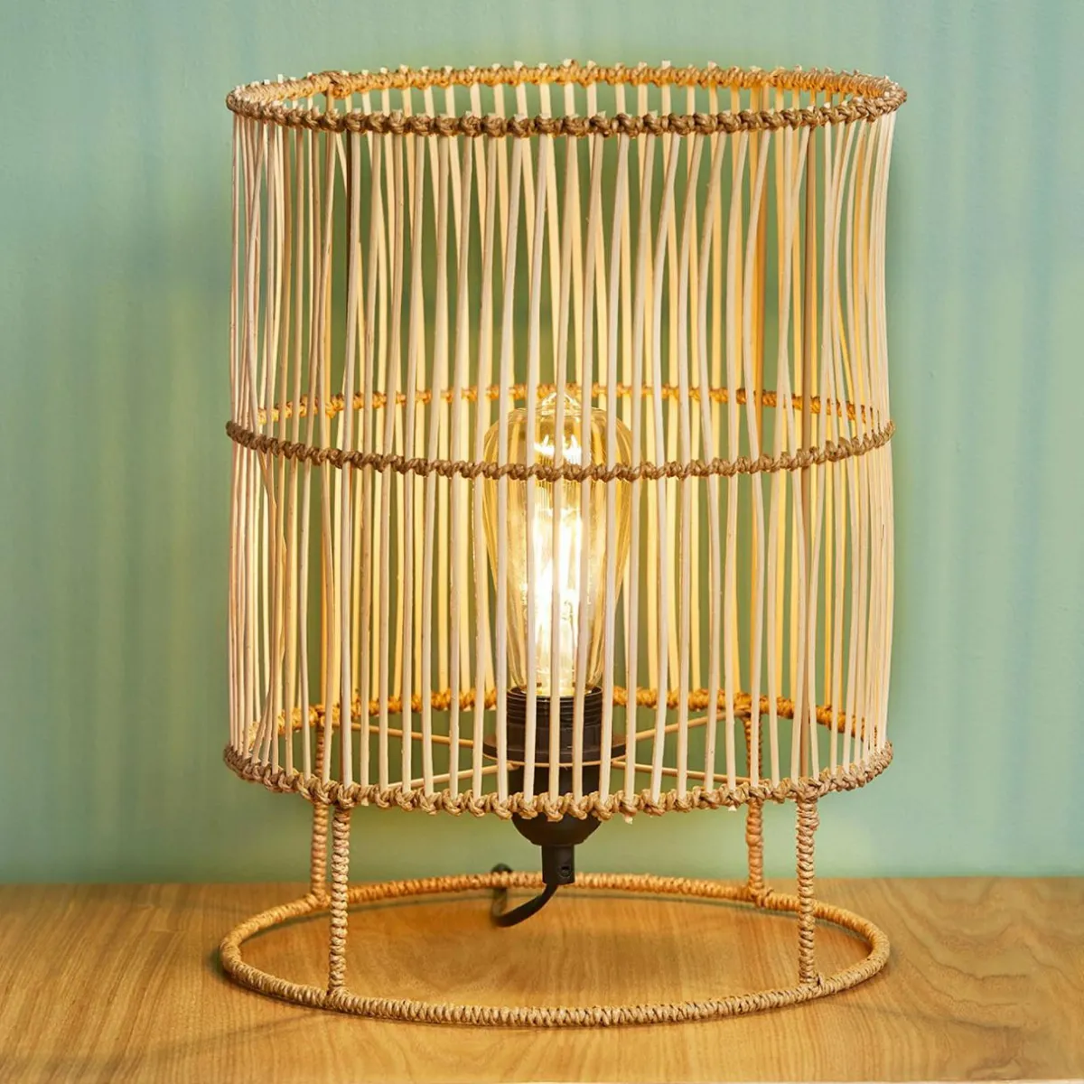 OSTARIA Lampe à poser bambou (H34 cm) Mia Naturel Clearance