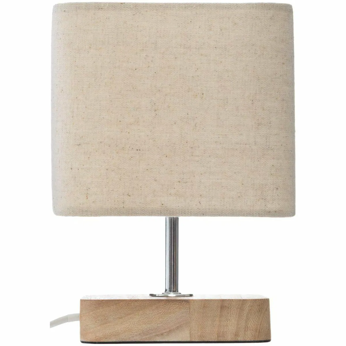ATMOSPHERA Lampe à poser bois (H21 cm) Toxey Ivoire Clearance