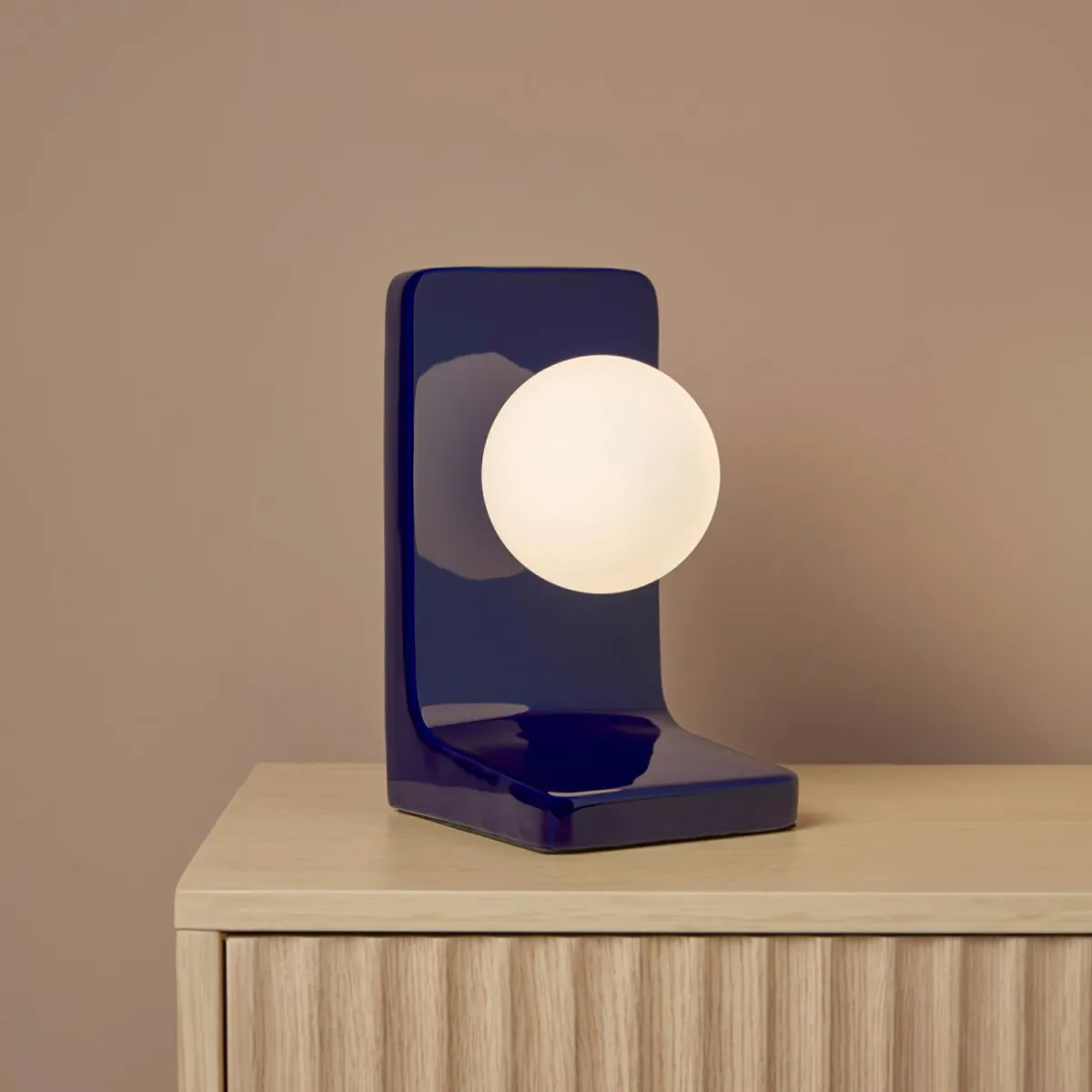OSTARIA Lampe à poser céramique (H23 cm) Walter e Bleu Sale