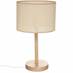 ATMOSPHERA Lampe à poser en bois (H42 cm) Della Beige Online