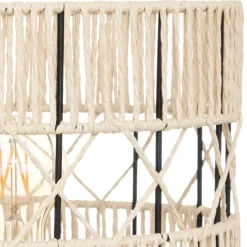 ATMOSPHERA Lampe à poser en corde (H47 cm) Cosy Beige Discount