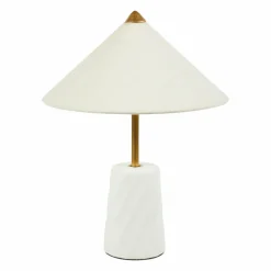 OSTARIA Lampe à poser en céramique (H37 cm) Fiamma he Blanc Best