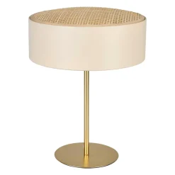 OSTARIA Lampe à poser en Métal et Bambou (H33.5 cm) Ambre Beige Online