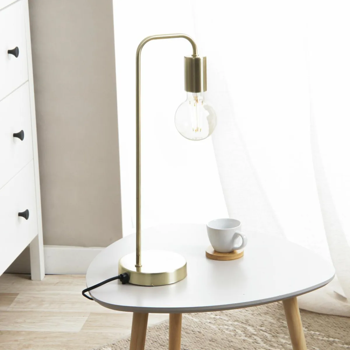 ATMOSPHERA Lampe à poser en métal (H45 cm) Keli Or Clearance