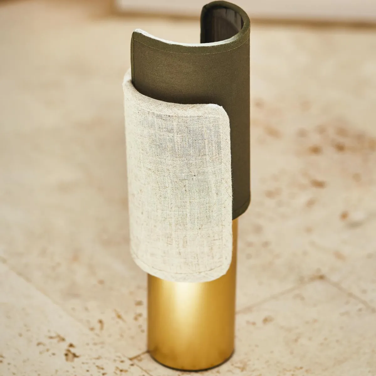OSTARIA Lampe à poser en métal (H28 cm) Bourgeon e Vert Best