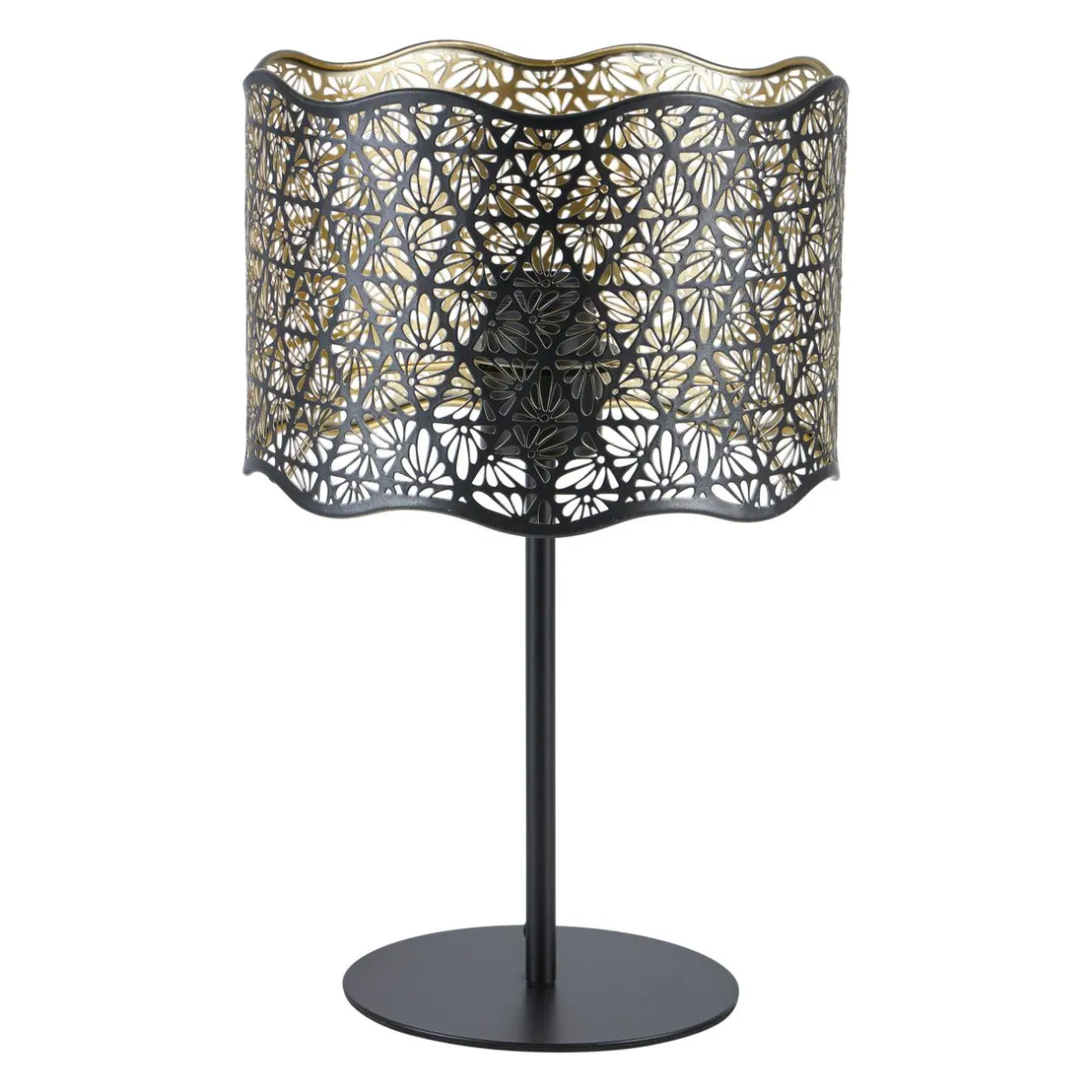 OSTARIA Lampe à poser en métal (H35 cm) Farah e Noir Best