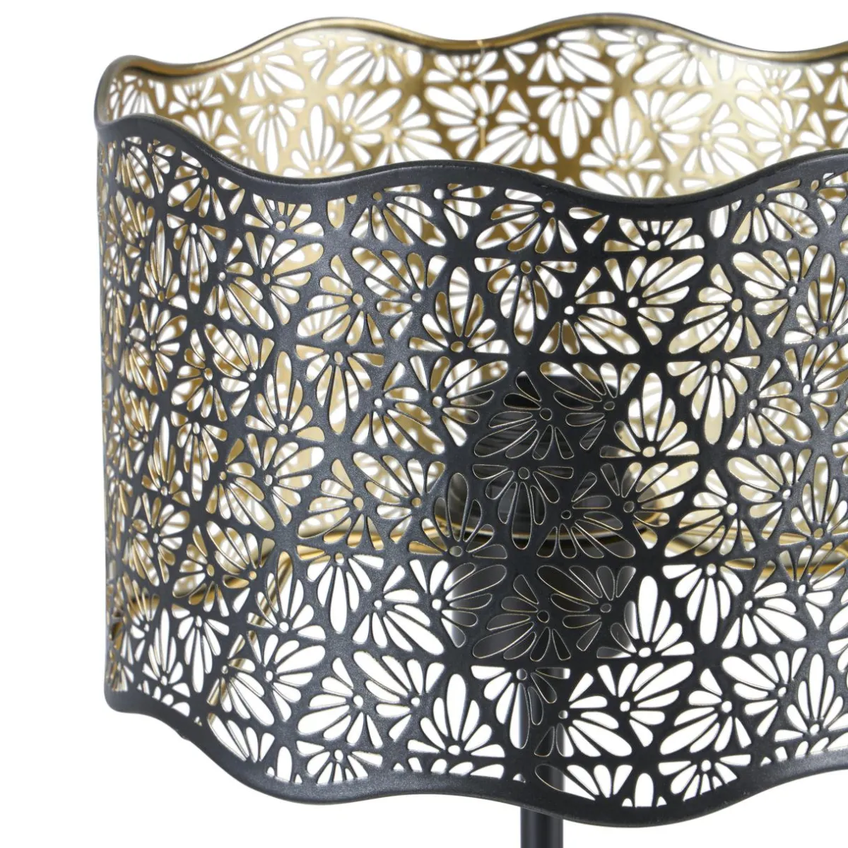 OSTARIA Lampe à poser en métal (H35 cm) Farah e Noir Best