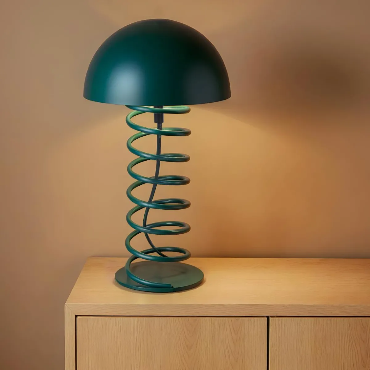 OSTARIA Lampe à poser en métal (H32 cm) Zigzag e Bleu Clearance