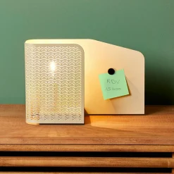 OSTARIA Lampe à poser en métal (L25 x H16 cm) Aladin Noisette Hot