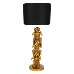 OSTARIA Lampe à poser en métal Singe (H86,5 cm) Sagesse Or Sale