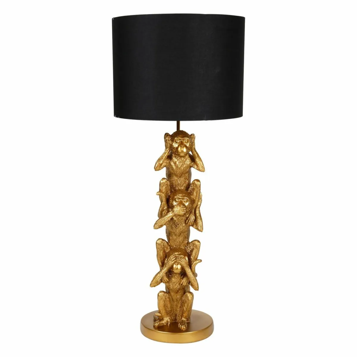 OSTARIA Lampe à poser en métal Singe (H86,5 cm) Sagesse Or Sale