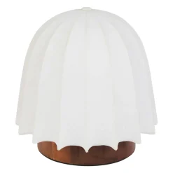 OSTARIA Lampe à poser en Tissu et Métal (H19 cm) Marcel Marron New