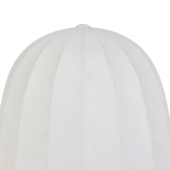 OSTARIA Lampe à poser en Tissu et Métal (H19 cm) Marcel Marron New