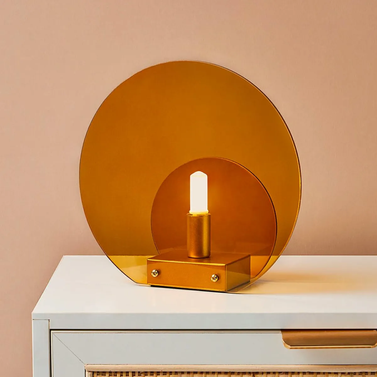 OSTARIA Lampe à poser en verre (D22 cm) Bowie Orange Clearance