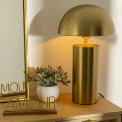 ATMOSPHERA Lampe à poser industrielle métal (50 cm) Champi Or Best