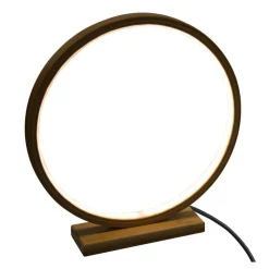 ATMOSPHERA Lampe à poser LED (H32 cm) Ronde Bois Discount