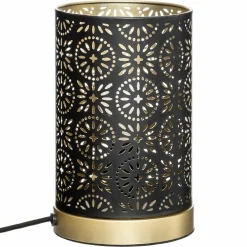 ATMOSPHERA Lampe à poser métal (H21,5 cm) Gipsy Noir New