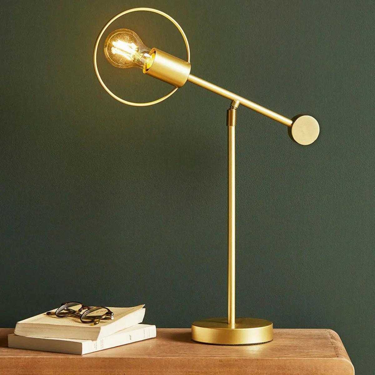 OSTARIA Lampe à poser métal (H47 cm) Métées Or Discount