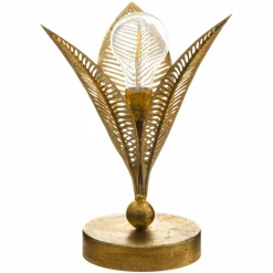 ATMOSPHERA Lampe à poser métal LED (H25 cm) Feuille Or New