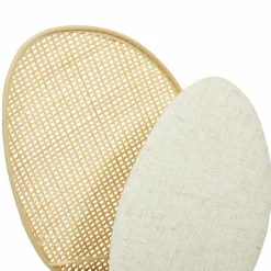 OSTARIA Lampe à poser rotin et lin (H40 cm) Almeria Beige Best