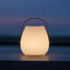 KAEMINGK Lampe de jardin mobile sans fil à piles 6 LED (H17 cm) Mokulua Blanc Discount
