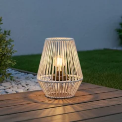 KAEMINGK Lampe de jardin solaire 3 lumens (H25 cm) Midtown Blanc Outlet