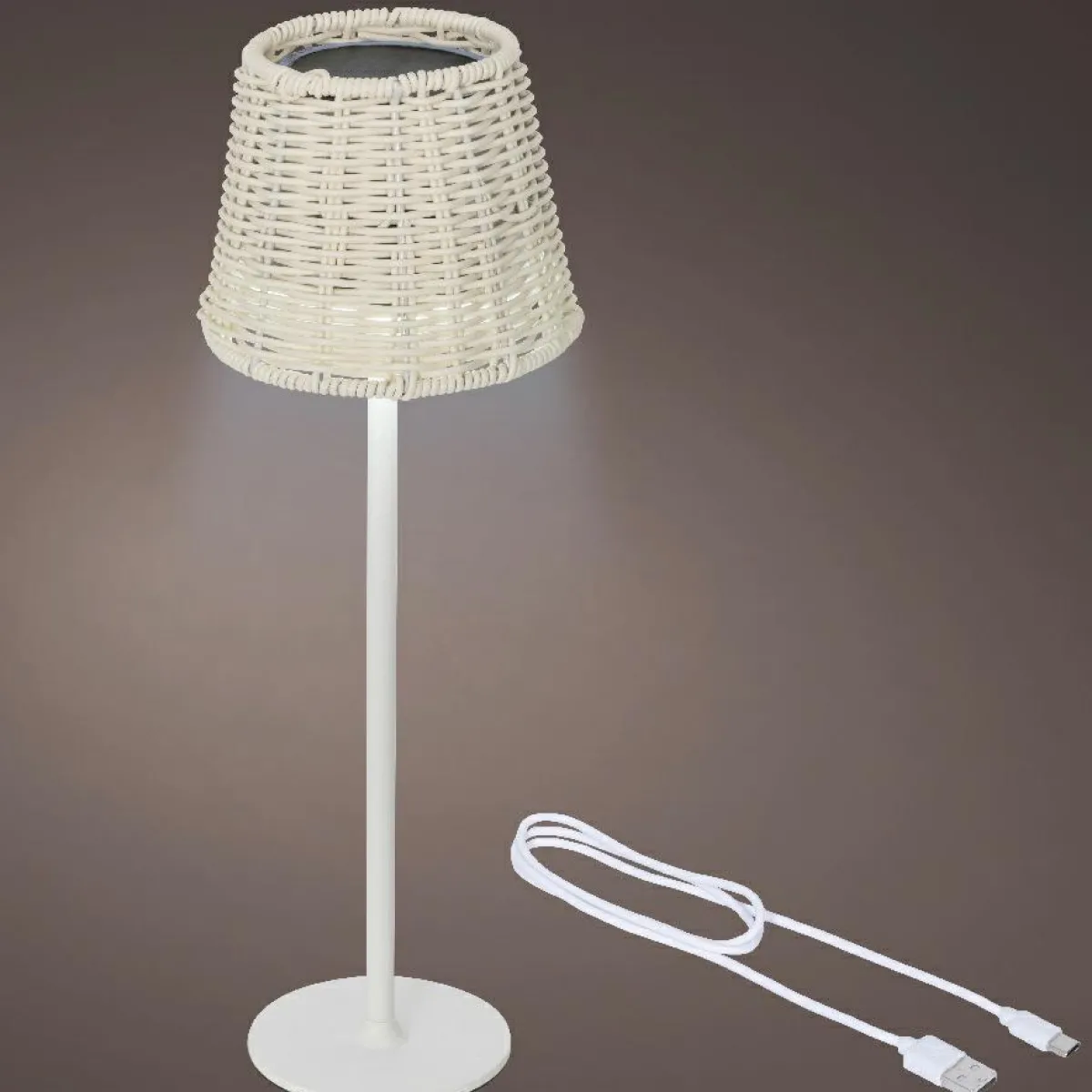 KAEMINGK Lampe de table extérieure solaire LED (H38 cm) Marylebone Blanc Online