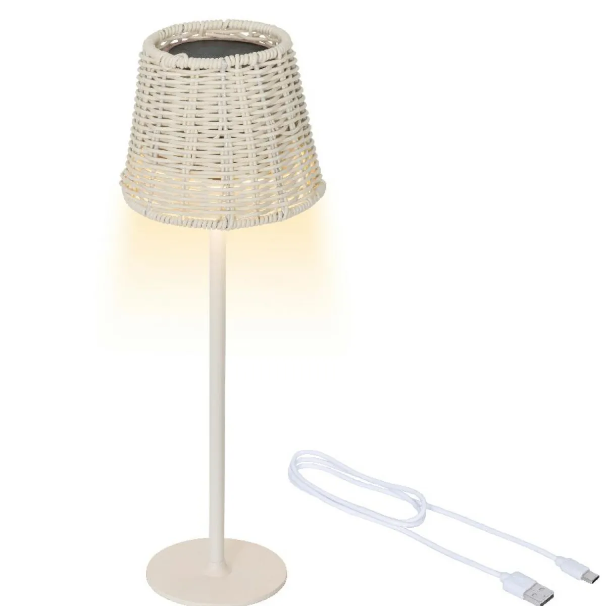 KAEMINGK Lampe de table extérieure solaire LED (H38 cm) Marylebone Blanc Online