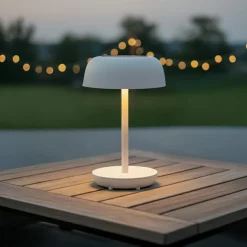 KAEMINGK Lampe de table solaire 100 lumens (H29 cm) Singapour Blanc Sale