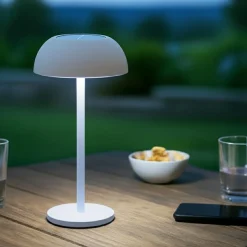 KAEMINGK Lampe de table solaire 100 lumens (H33 cm) Malibu Blanc Outlet