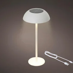 KAEMINGK Lampe de table solaire 100 lumens (H33 cm) Malibu Blanc Outlet